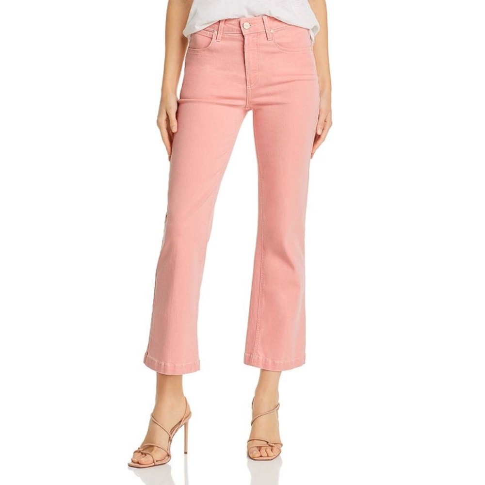 PAIGE Pink Flare & Wide Leg Jeans